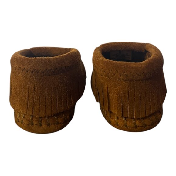 Minne Tonka - Moccasin Riley Booties for Babies - Brown - Size 2 Infant - Picture 4 of 8